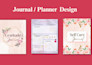 design minimalist journal, planner ,kdp covers